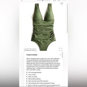 J. Crew Women’s ruched once piece swimsuit Size 6